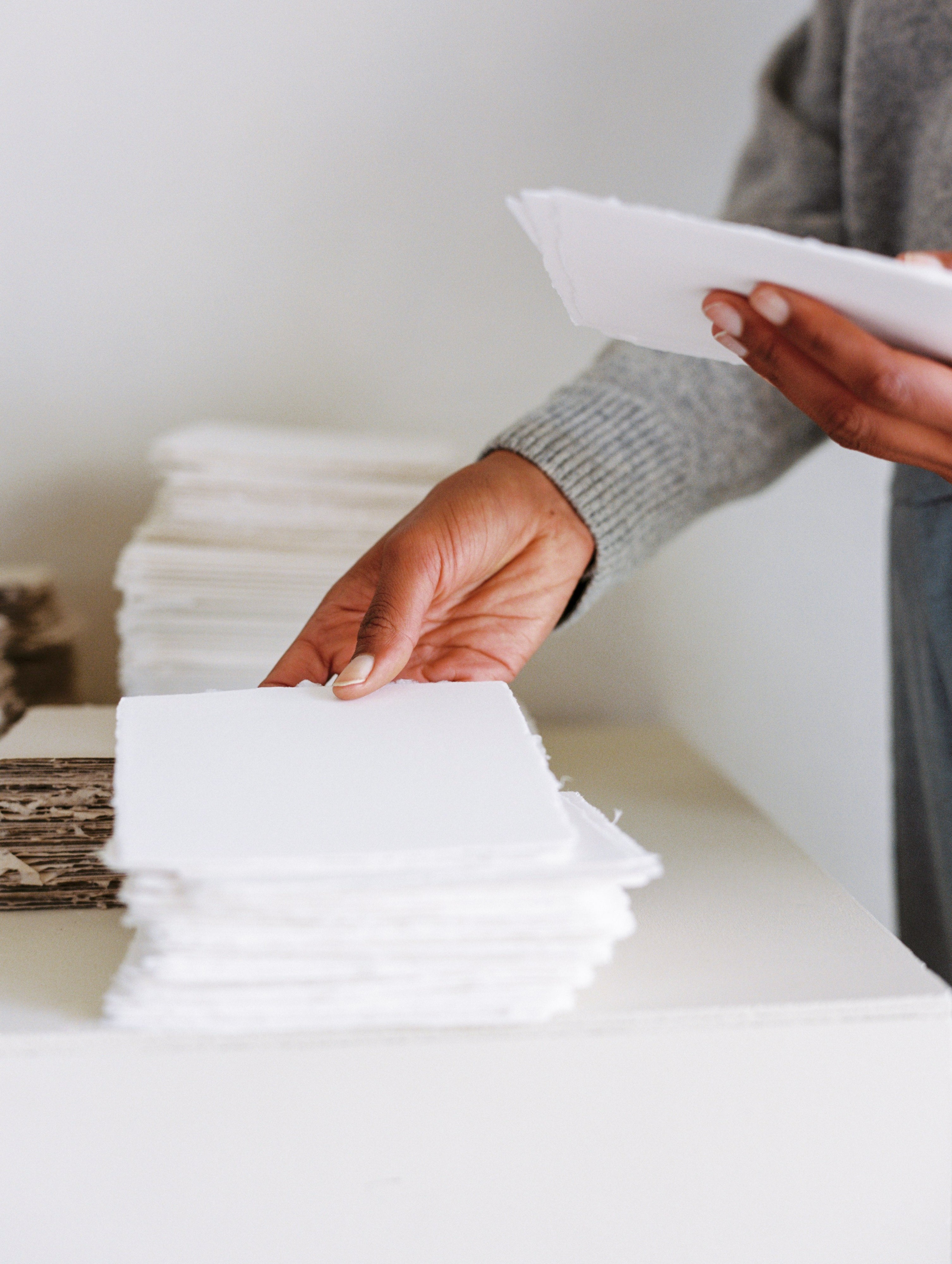 White DIN A6 Sheets HEAVYWEIGHT