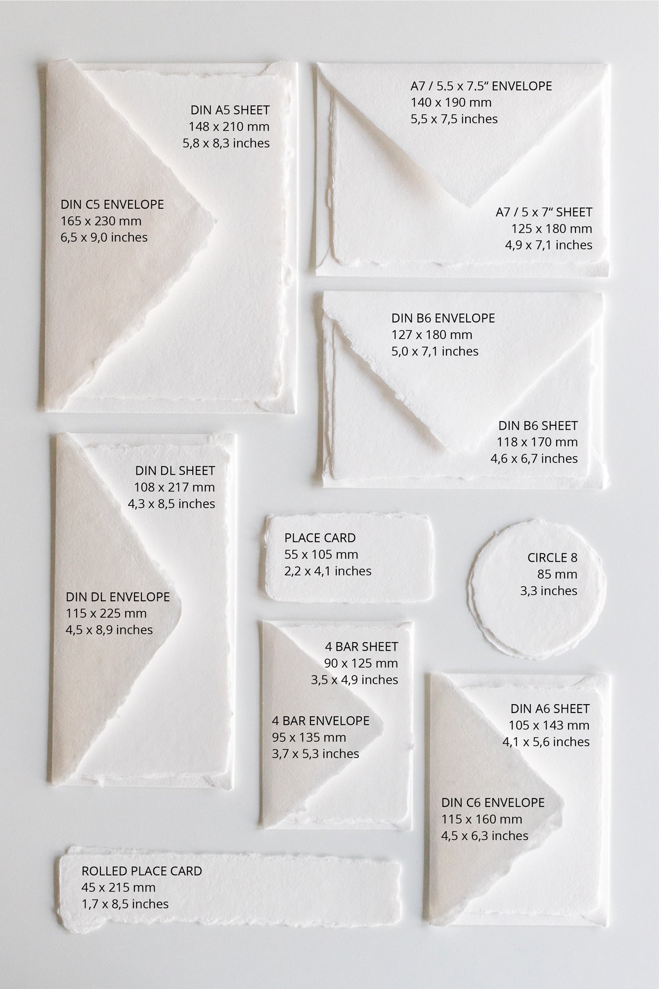 Deep Rose 4 BAR Envelopes
