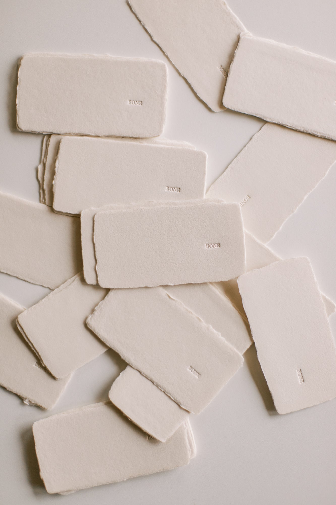 Colour Sample BONE / Handmade Paper Swatch