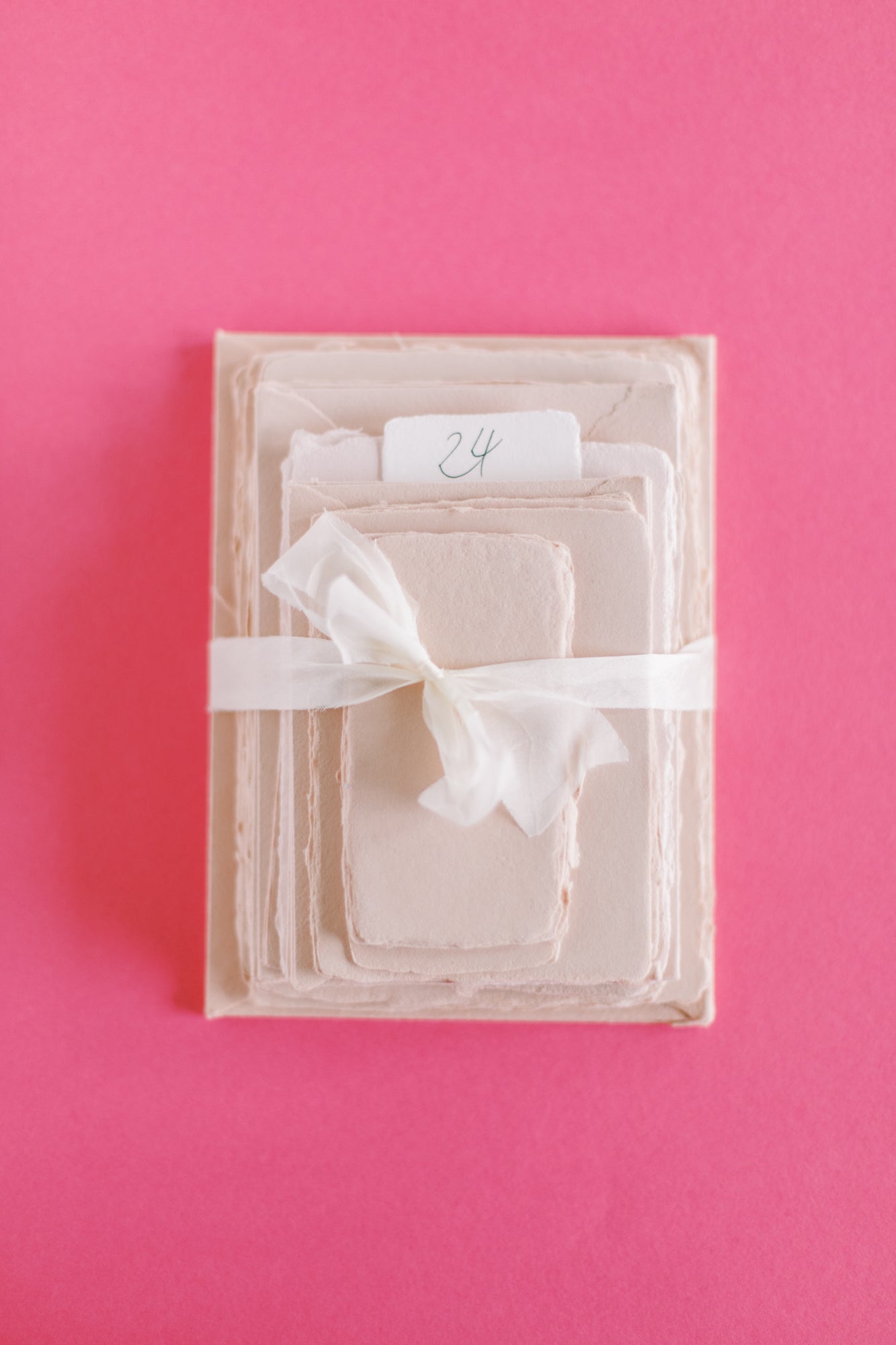 Palette – Petal Blush Handmade Paper Bundle 24 | Sheets & Envelopes