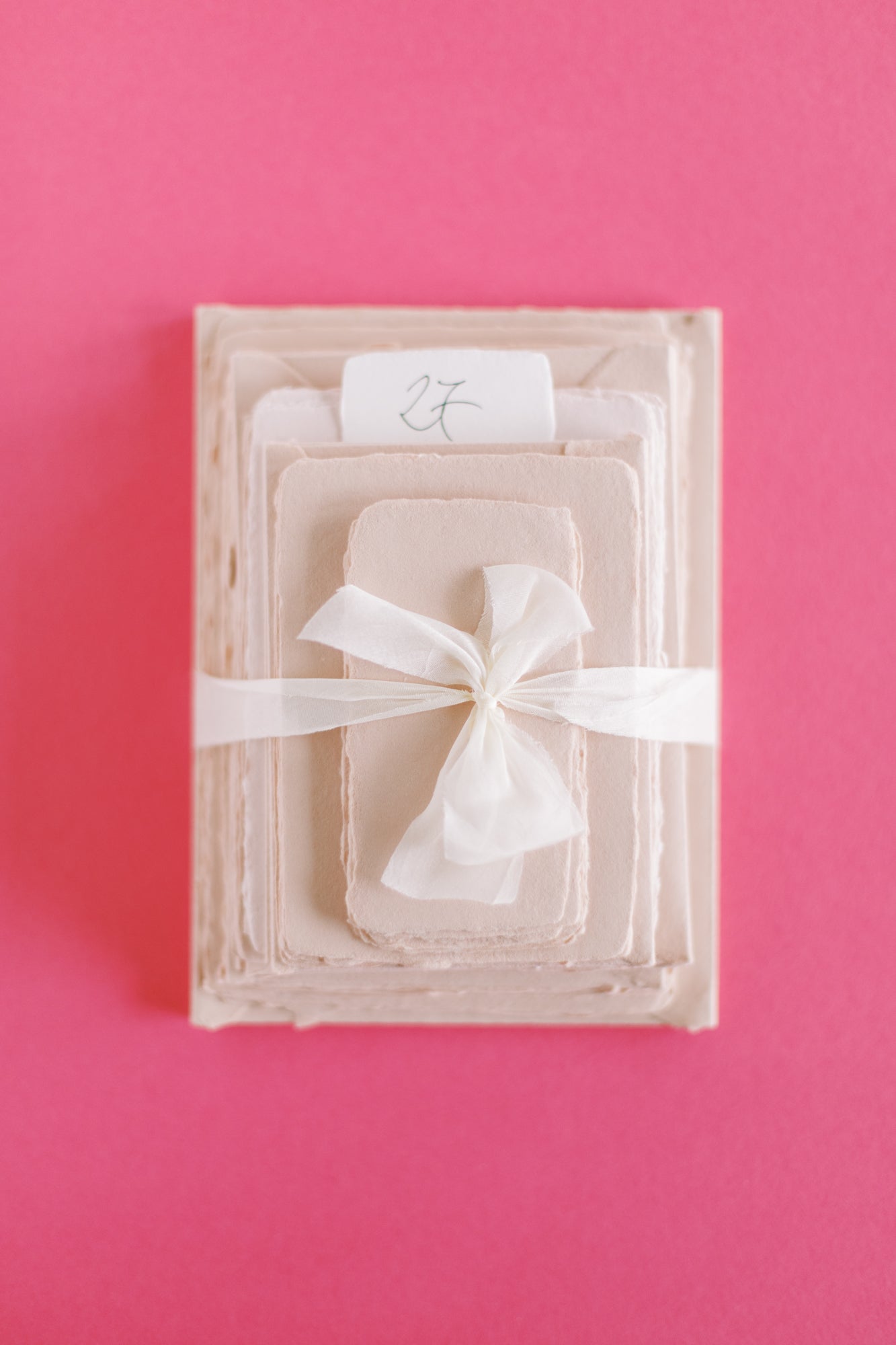 Palette – Petal Blush Handmade Paper Bundle 27 | Sheets & Envelopes