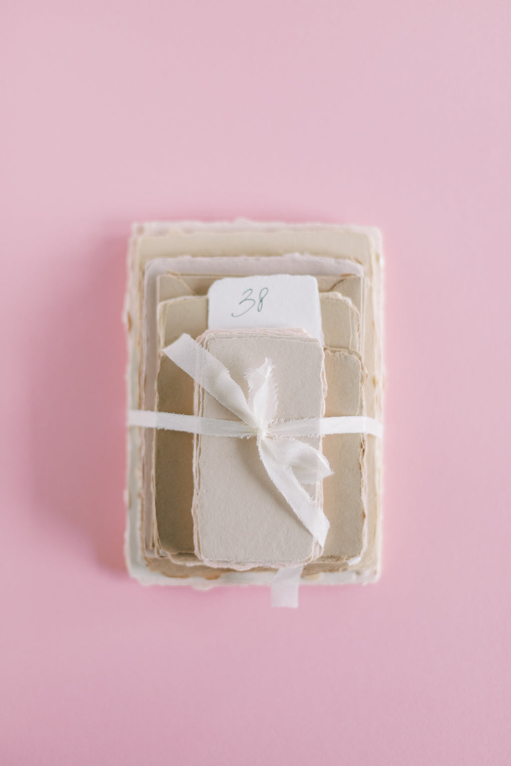 Palette – Petal Blush Handmade Paper Bundle 38 | Sheets & Envelopes