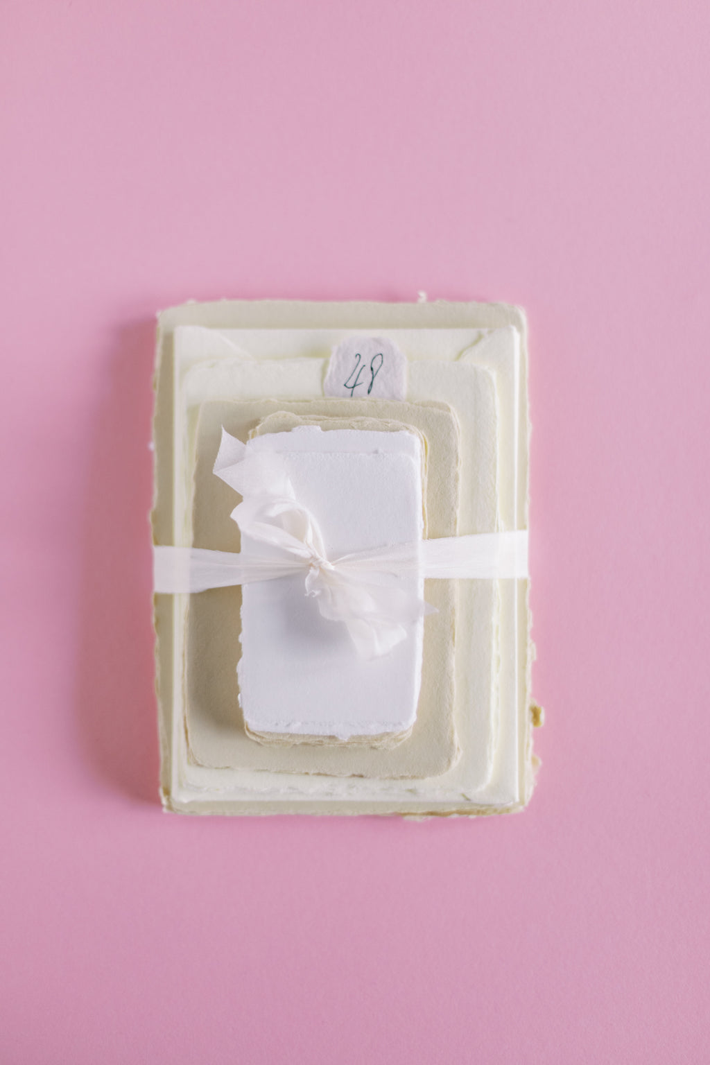 Palette – Lemon Cream Handmade Paper Bundle 48 | Sheets & Envelopes