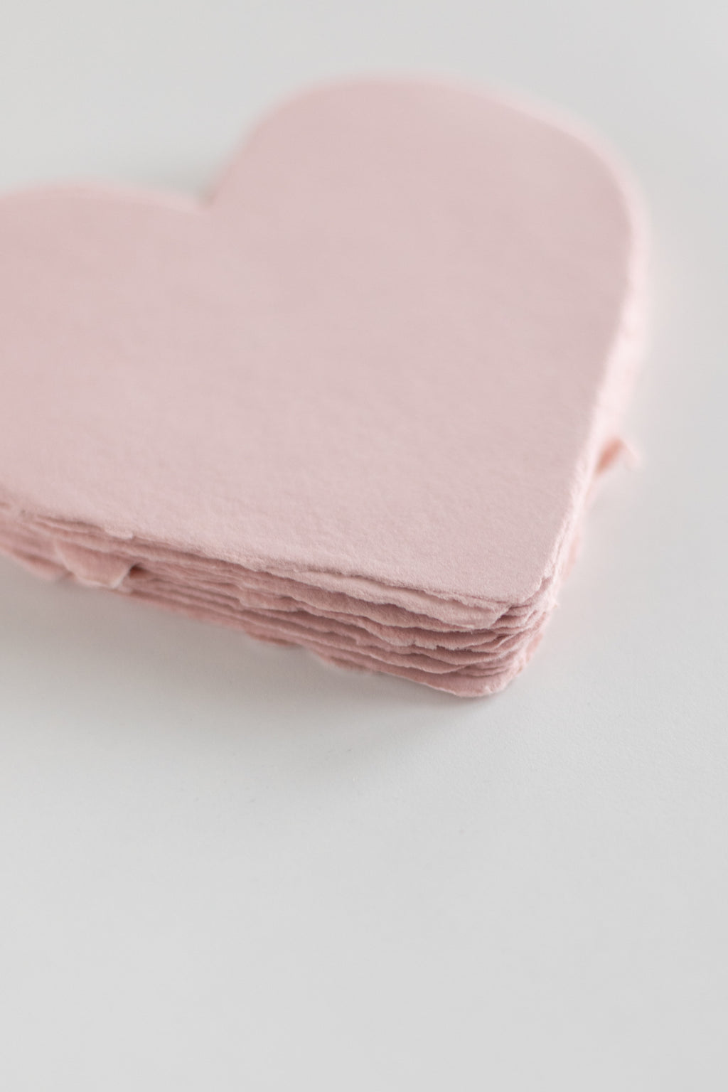 Dusty Rose Heart Sheets 14x14cm