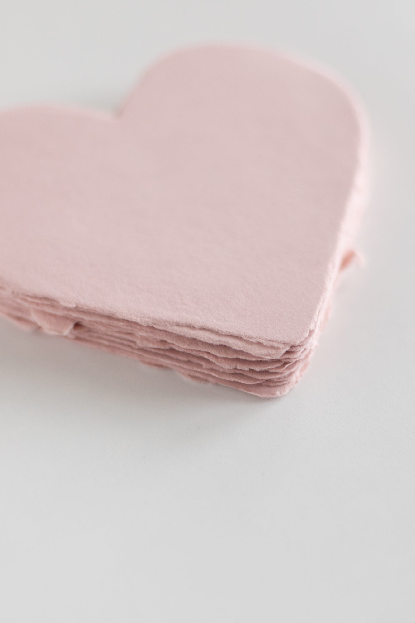 Dusty Rose Heart Sheets 14x14cm