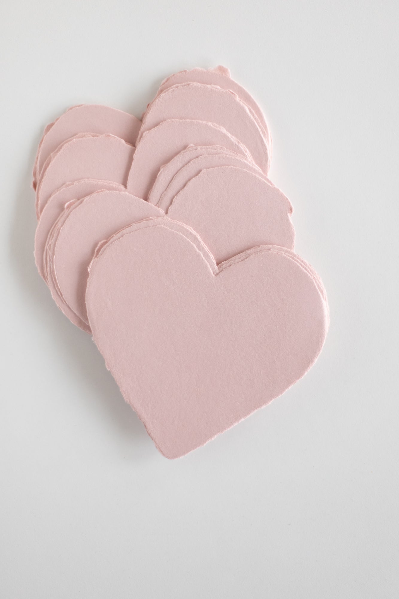 Dusty Rose Heart Sheets 14x14cm