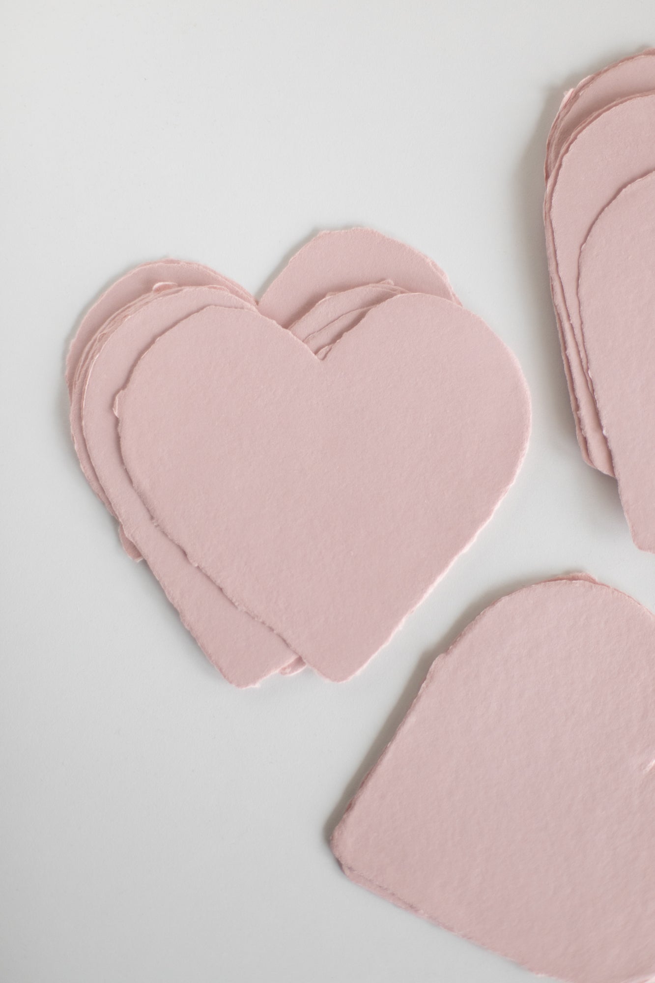 Dusty Rose Heart Sheets 14x14cm
