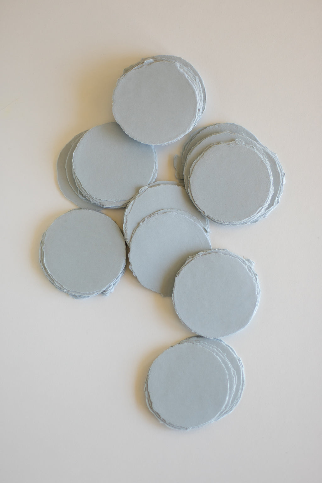Steel Blue Circle Sheets 8cm