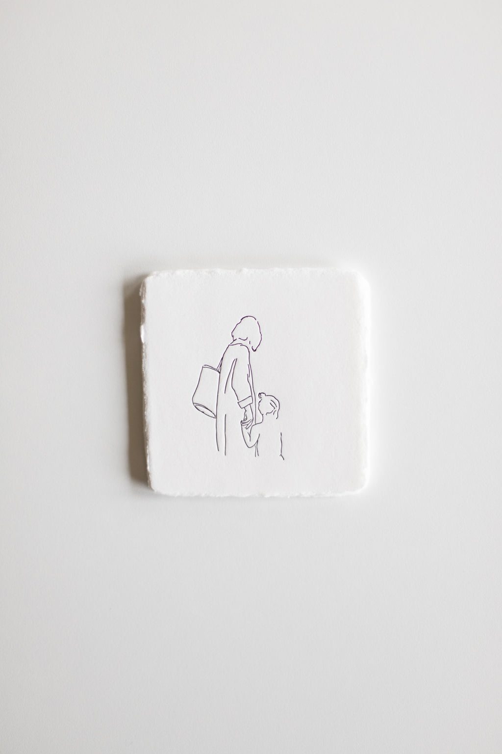 HOLD THEIR HANDS / Letterpress Square Card Set of 6