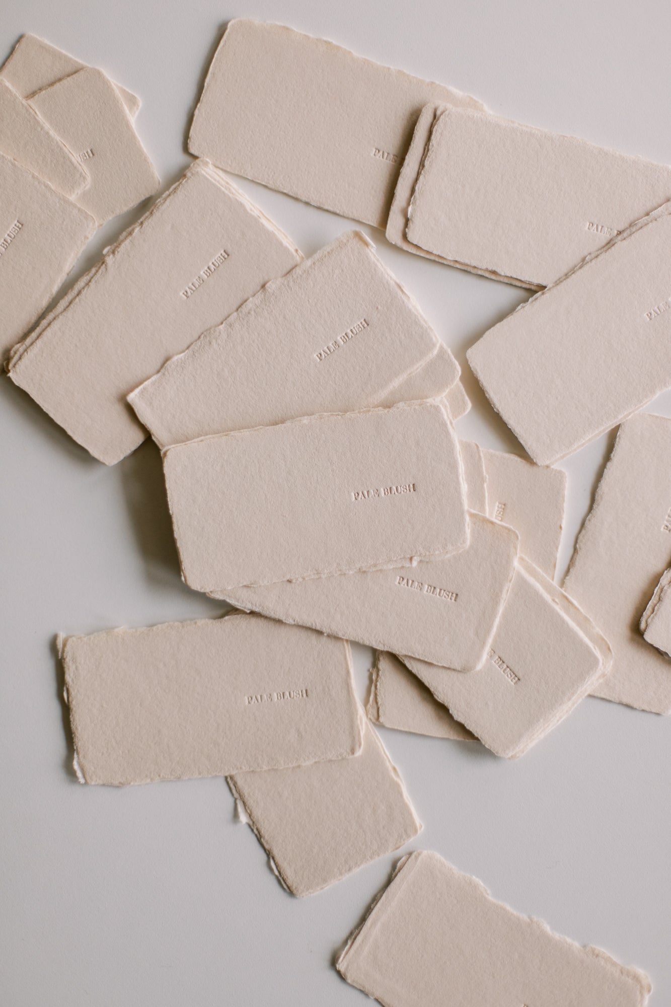 Colour Sample PALE BLUSH / Handmade Paper Swatch