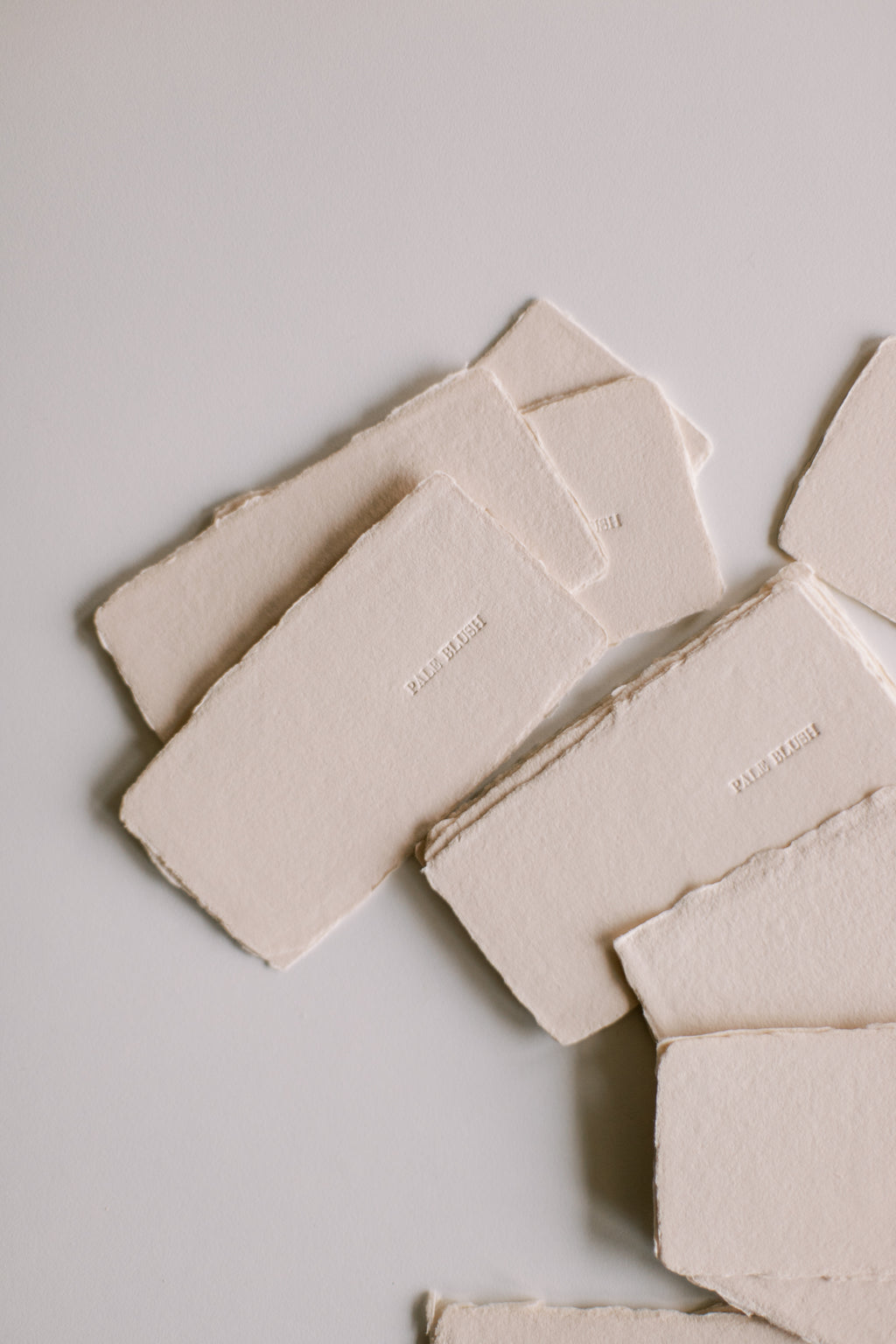 Colour Sample PALE BLUSH / Handmade Paper Swatch