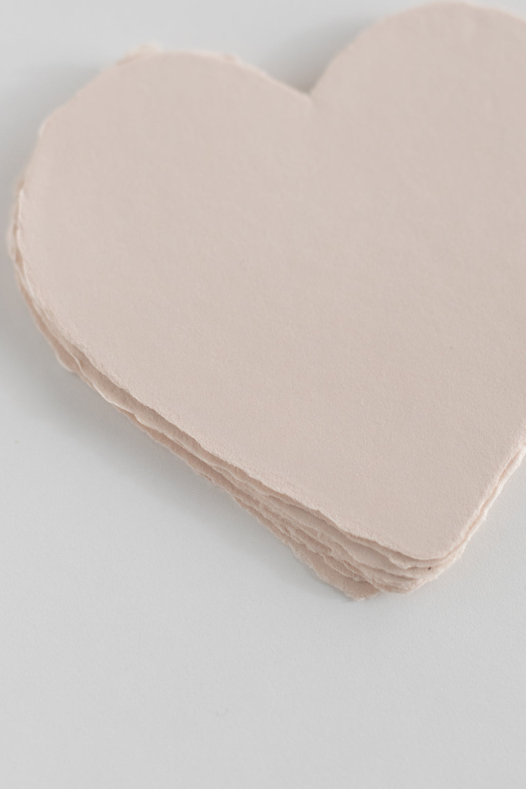 Pale Blush Heart Sheets 14cm