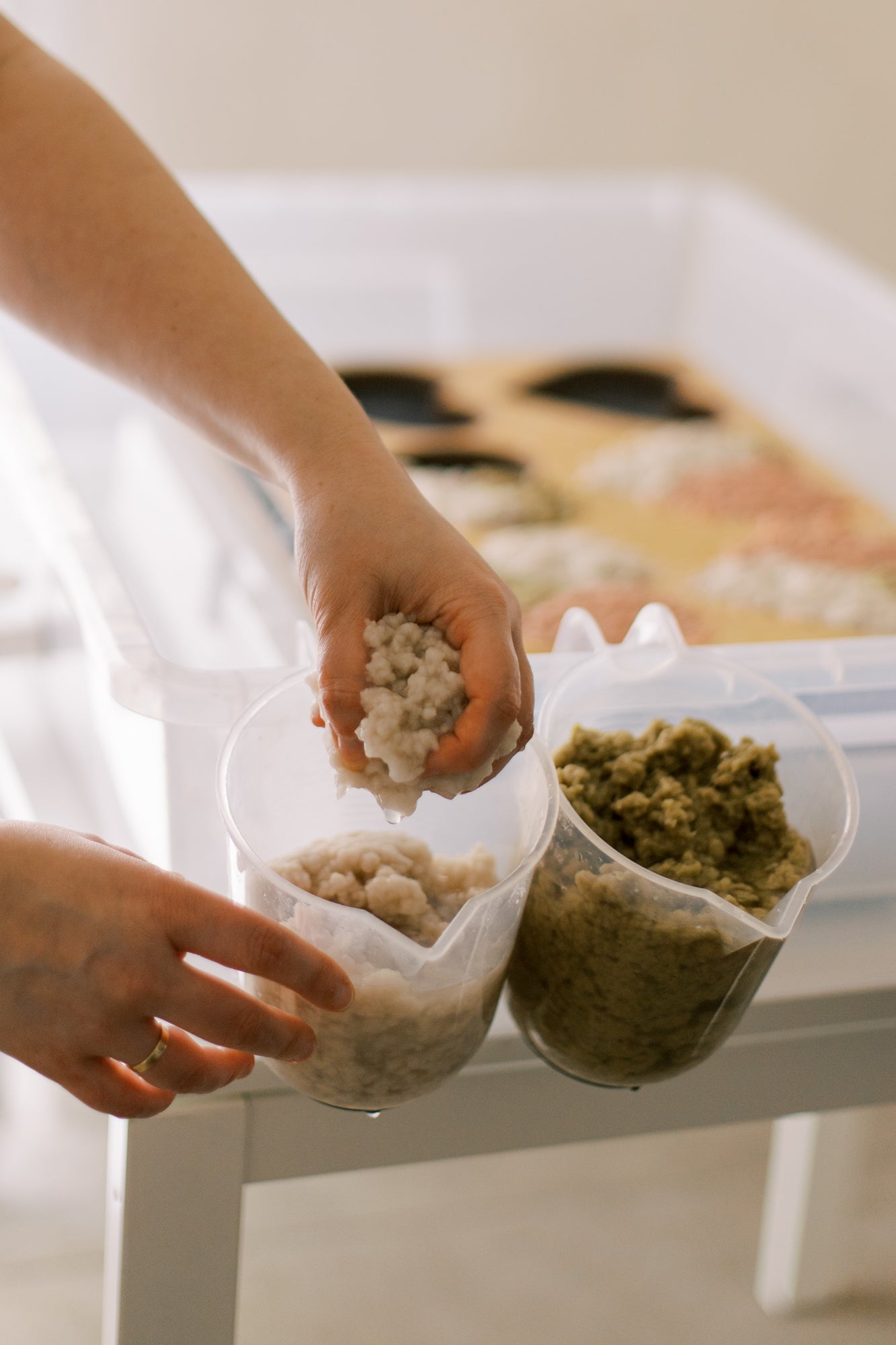 Patch Hearts / Handmade Recycled Paper Heart