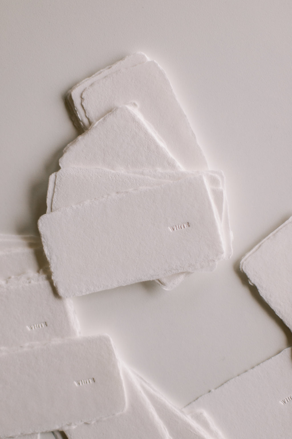 Colour Sample WHITE / Handmade Paper Swatch