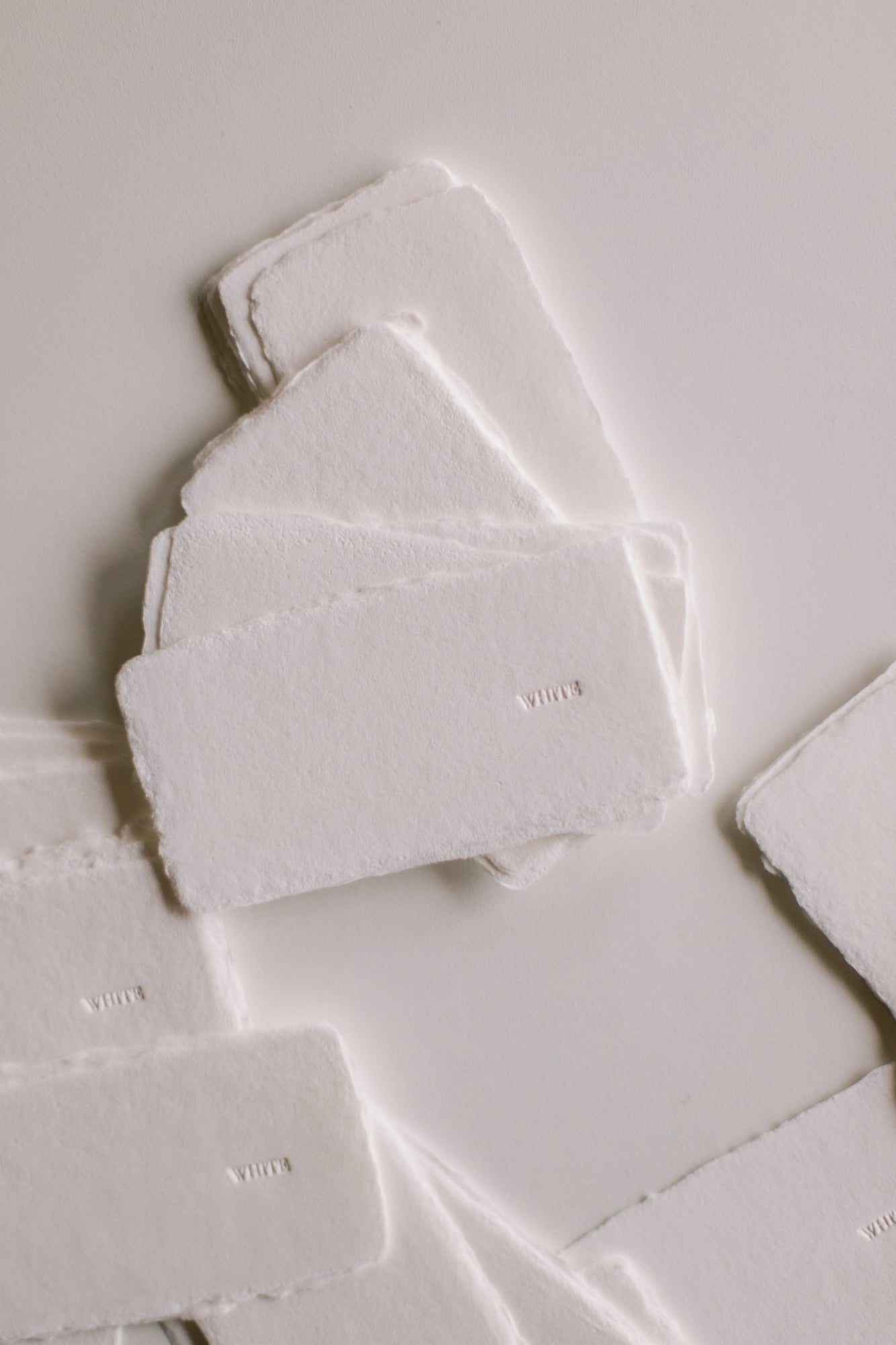 Colour Sample WHITE / Handmade Paper Swatch