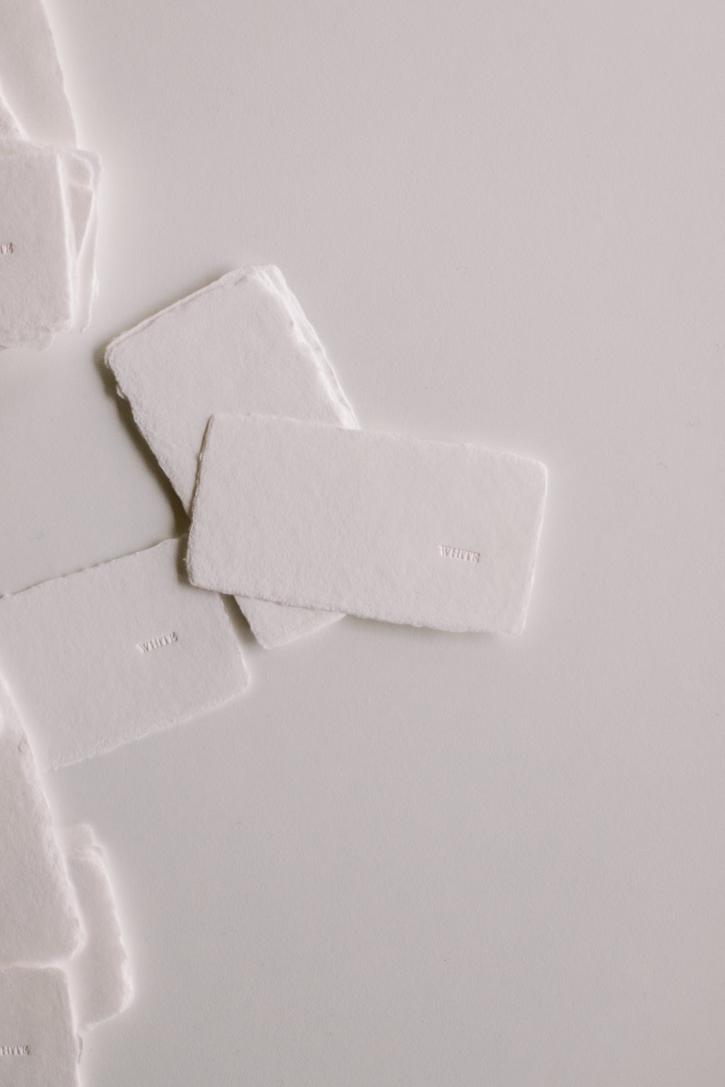 Colour Sample WHITE / Handmade Paper Swatch