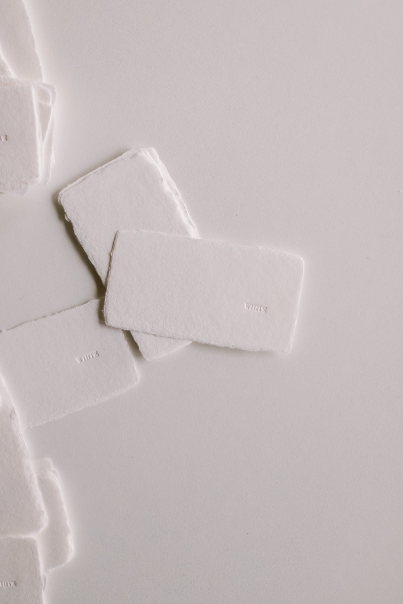 Colour Sample WHITE / Handmade Paper Swatch