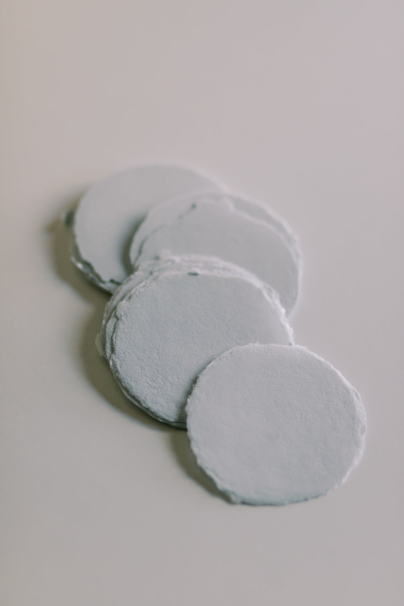 Slate Blue Circle Sheets 8cm