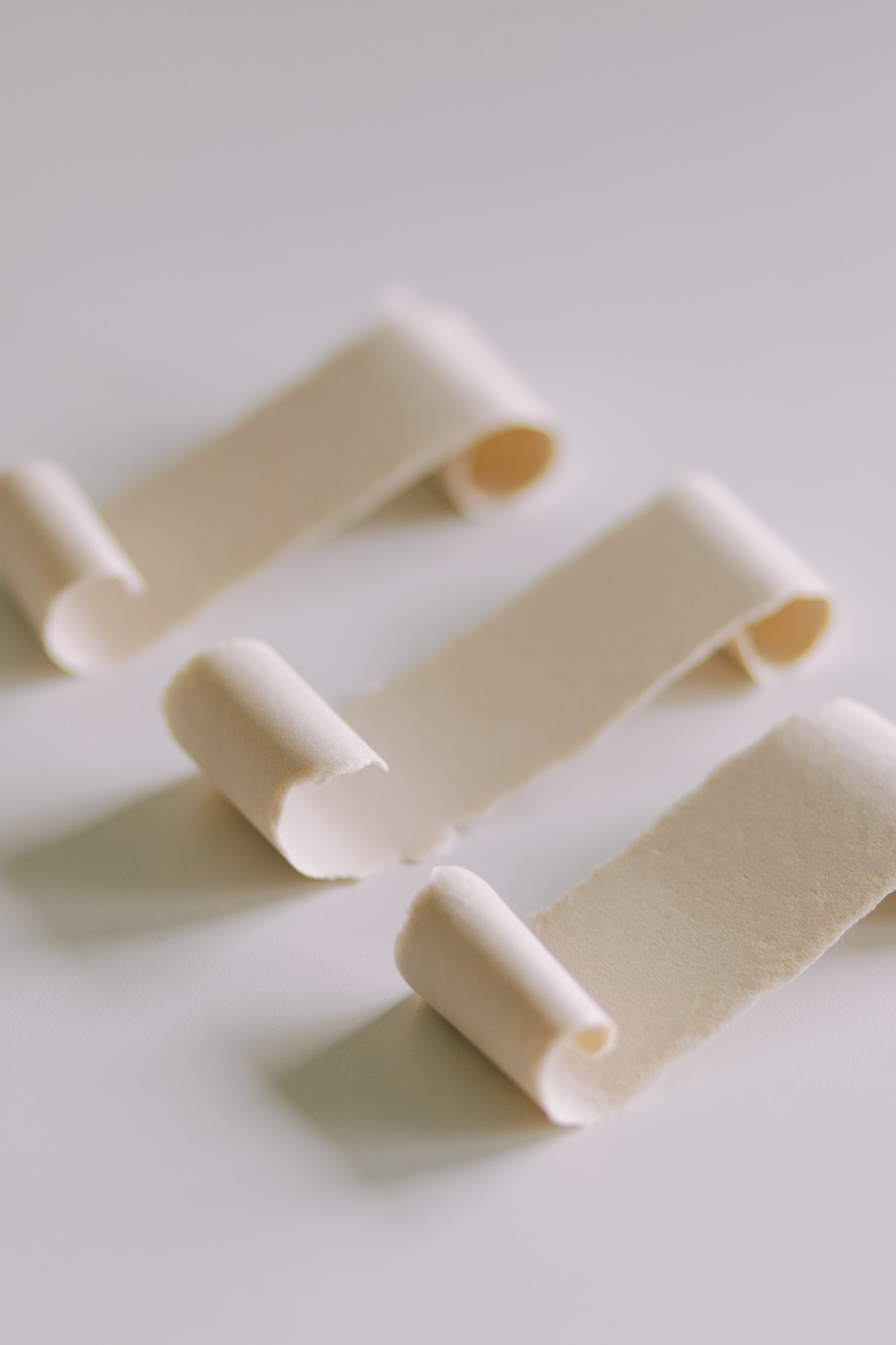 Pale Blush Rolled Place Cards