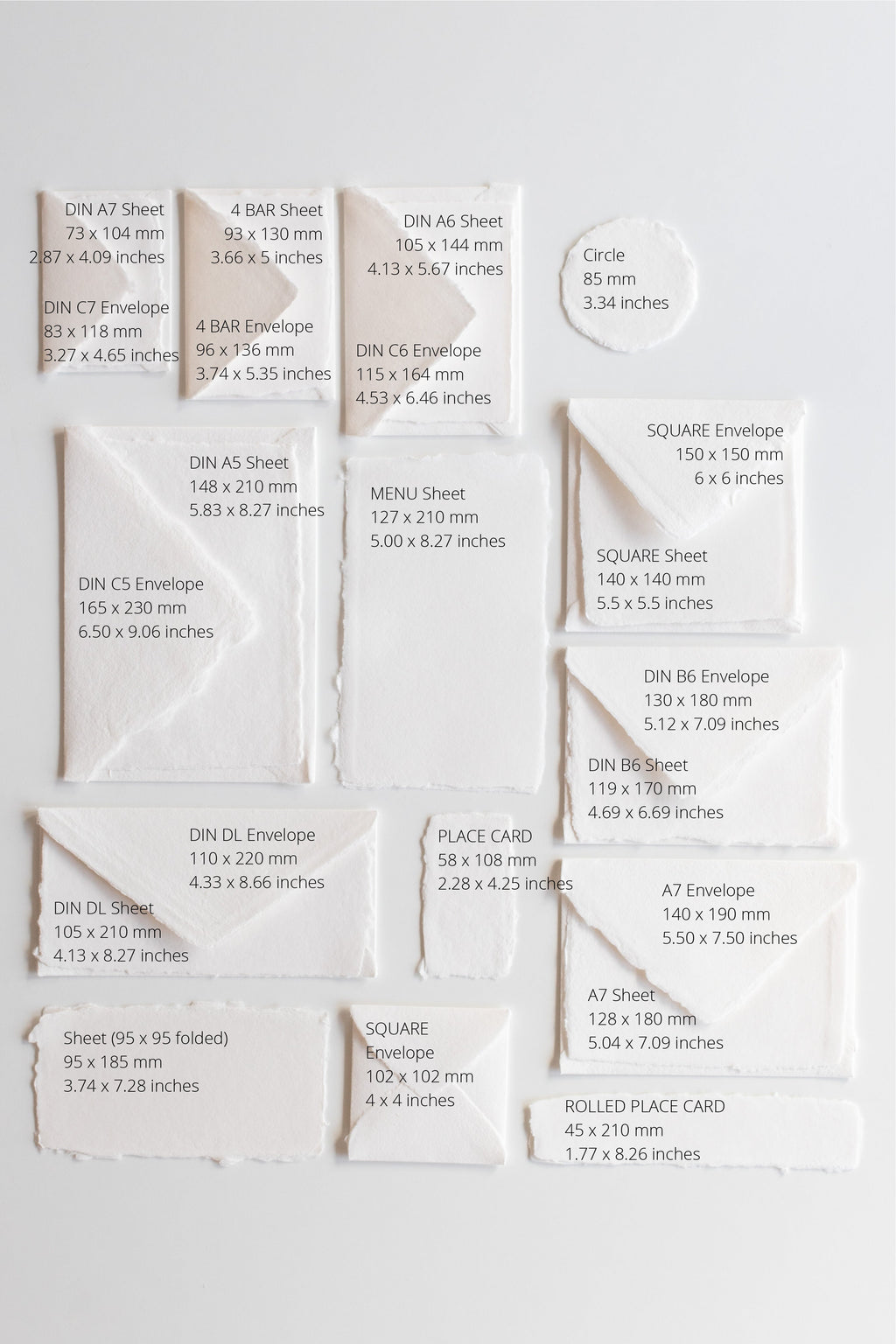 Pale Blush Menu Sheets / MADE TO ORDER