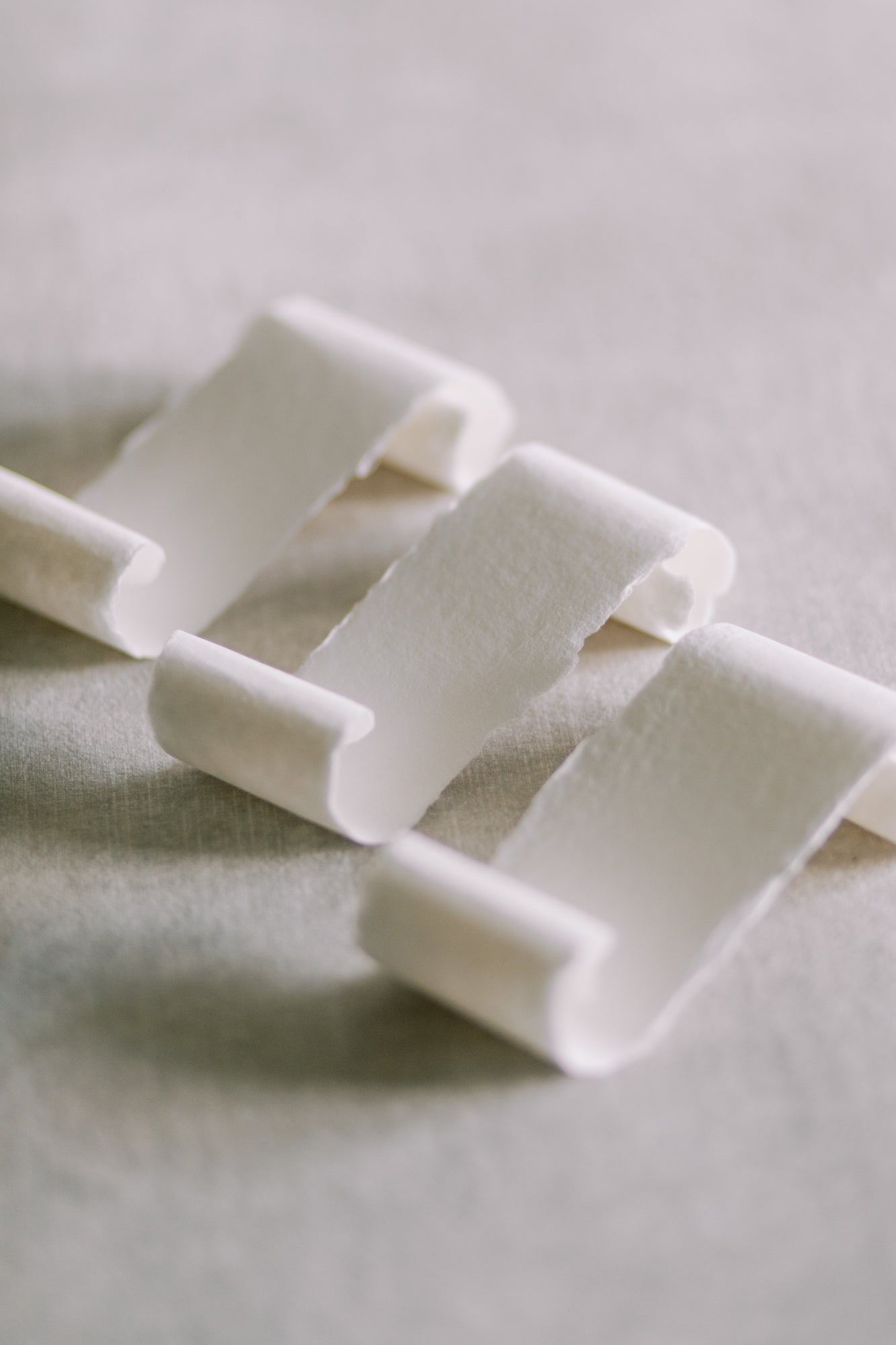White Rolled Place Cards